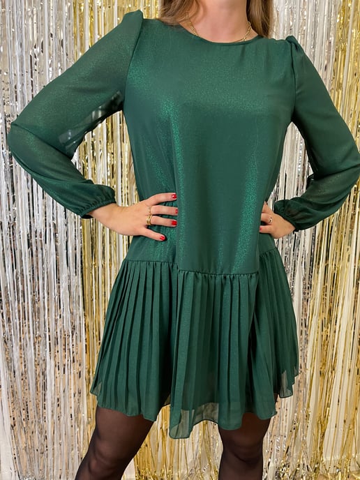 Dagmar Lurex-Kleid in Grün - Image 4