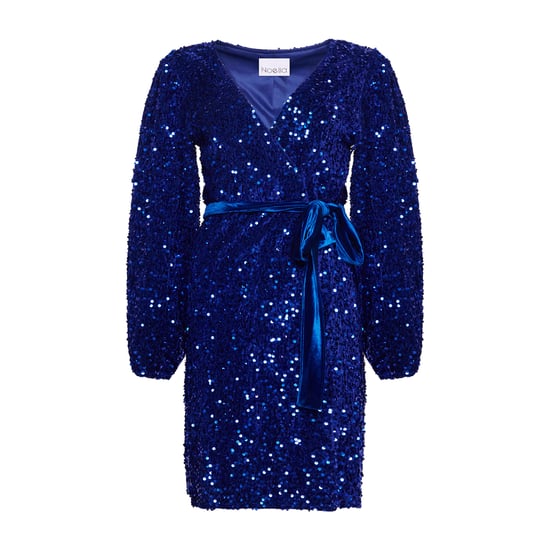 Teagan Wickelkleid in Marineblau/Blau - Image 1