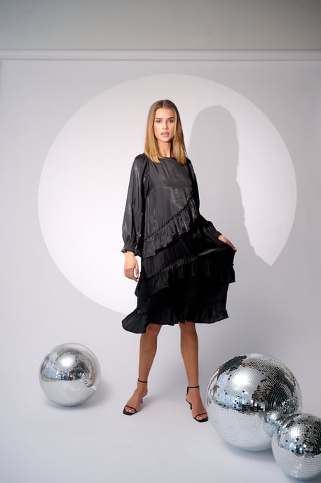 Noella Sierra-Rüschkleid - Schwarz - Image 4