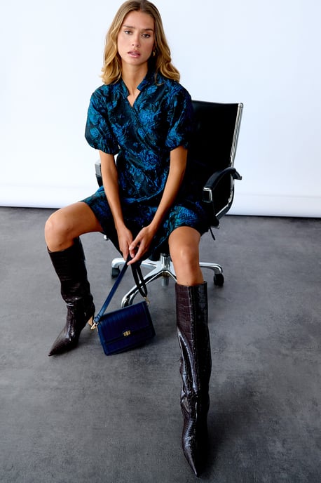 Kai Aya Wickelkleid in Blau - Image 3