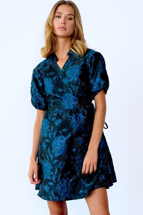 Kai Aya Wickelkleid in Blau - Image 4