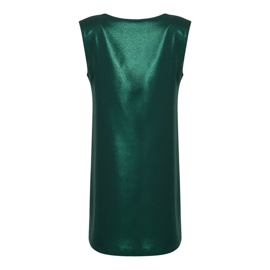 Tina V-Ausschnitt Kleid in Grün - Image 2