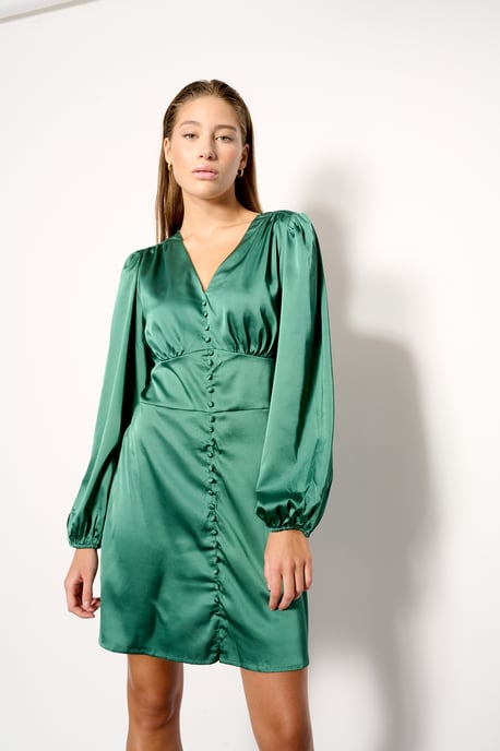 Paris Patty Kurzkleid in Dunkelgrün - Image 3