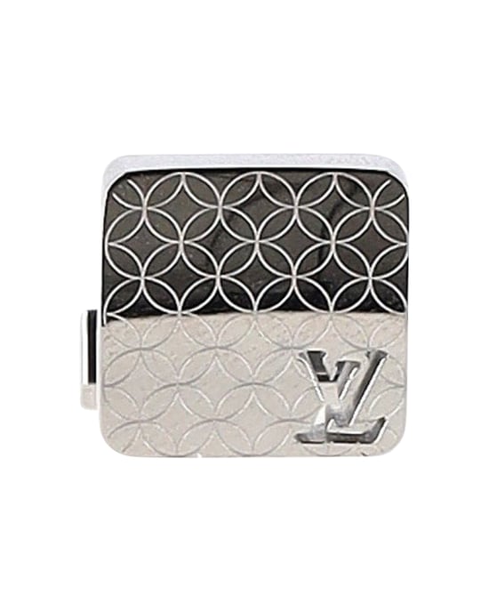 Louis Vuitton Champs Elysées Manschettenknöpfe aus silbernem Metall - Image 1