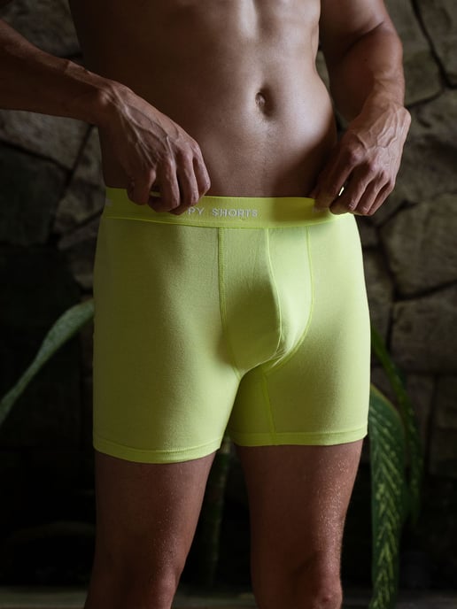 Happy Shorts Herren Retro Boxer Neon 4-Pack Retroshorts, Vintage Boxer, - Image 2