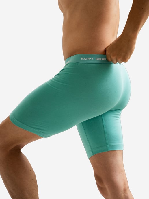 Happy Shorts Herren Retro Boxer Neon Long 4-Pack Retroshorts, Vintage Boxer, - Image 4