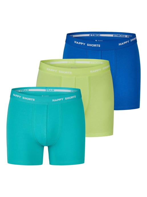 Happy Shorts Herren Retro Boxer Neon 3-Pack Retroshorts, Vintage Boxer, - Image 1