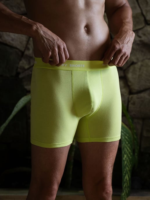Happy Shorts Herren Retro Boxer Neon 3-Pack Retroshorts, Vintage Boxer, - Image 2