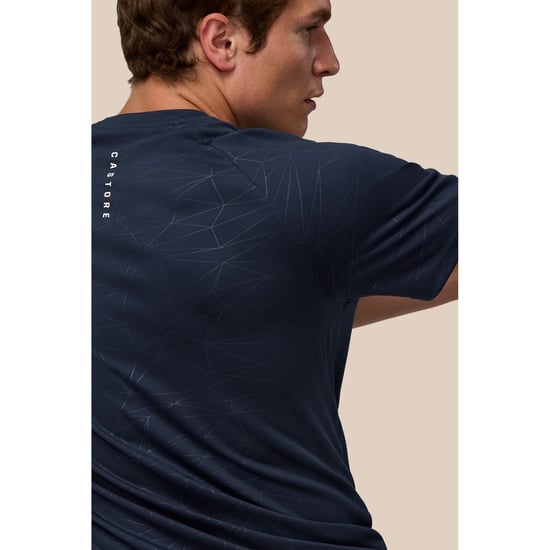 Castore Adapt Trainings-T-Shirt Polyester Herren Blau Sportshirts - Image 6