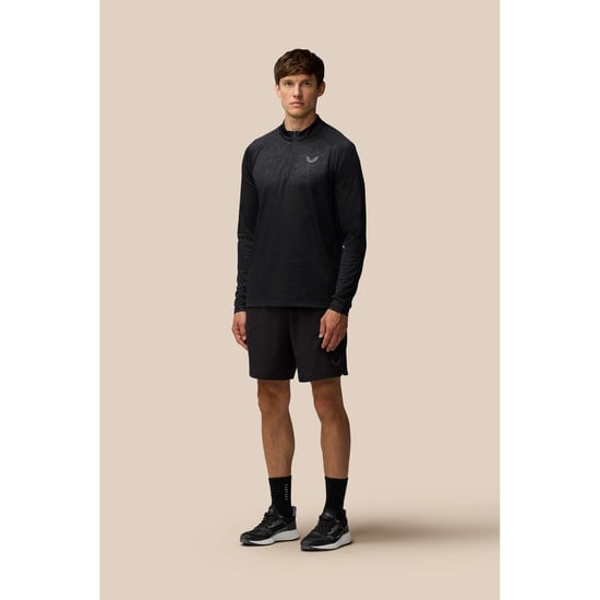 Castore Adapt Training 1/4 Zip Top Polyester Herren Schwarz Sport-T-Shirts - Image 4