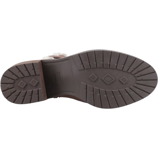 TOMS Hailey Schnallenleder Damen Stiefel in Eichenbraun mit Absatz - Image 3
