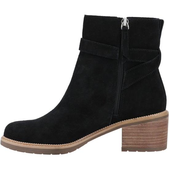 TOMS Hailey Schnallen-Leder Damen Schwarze Absatz-Stiefeletten - Image 4