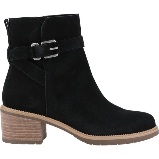 TOMS Hailey Schnallen-Leder Damen Schwarze Absatz-Stiefeletten - Image 5