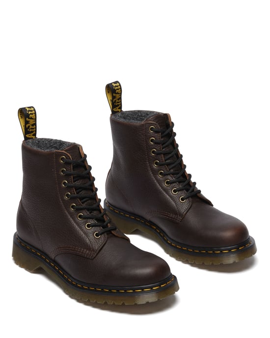 Dr. Martens 1460 Pascal Warm Lined 8 Eye Lederbraune Stiefel - Image 4