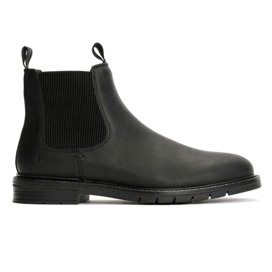 Tower London Harbour Leder Herren Schwarze Stiefel - Image 5