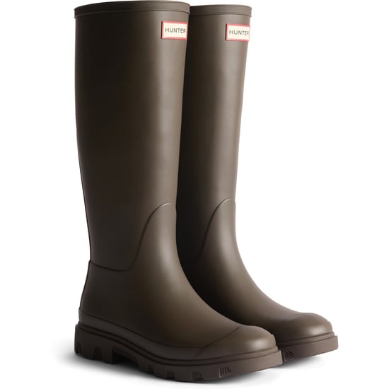 Hunter Downpour Tall Boot Gummistiefel Damen Schokoladenbraun Wellington-Stiefel - Image 1