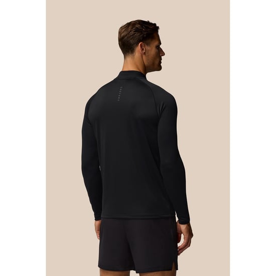 Castore Adapt Training 1/4 Zip Top Polyester Herren Schwarz Sport-T-Shirts - Image 2