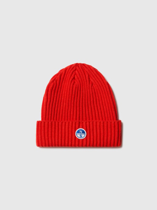 North Sails Beanie Breiter Rippstrick mit Logo-Patch - Image 2