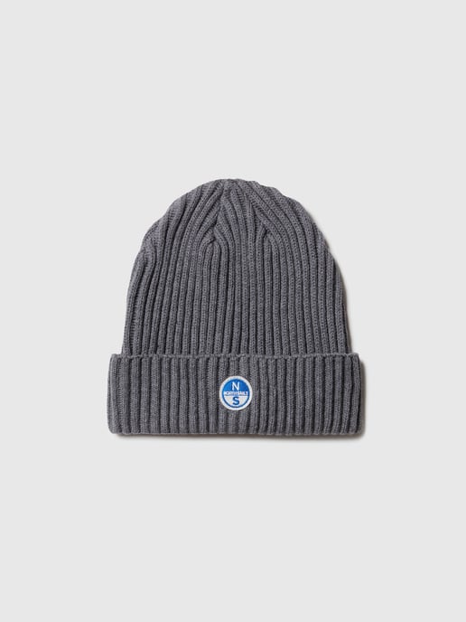 North Sails Beanie Breiter Rippstrick mit Logo-Patch - Image 2
