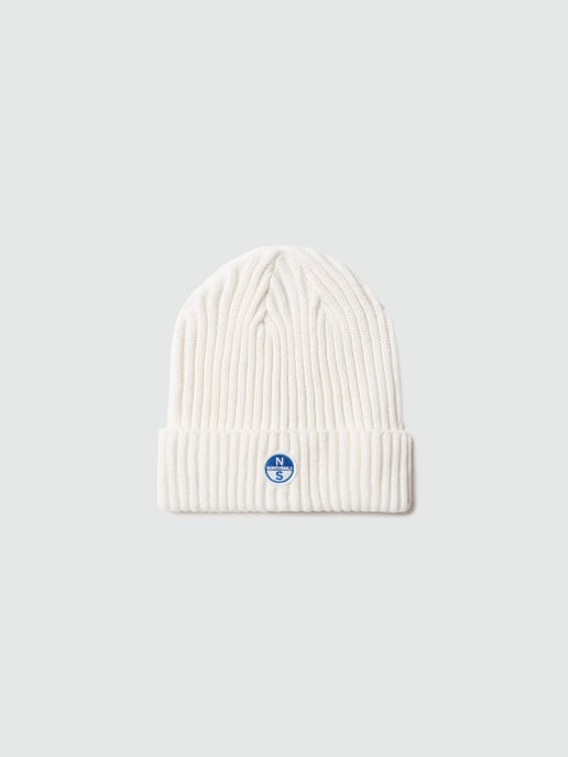 North Sails Beanie Breiter Rippstrick mit Logo-Patch - Image 2
