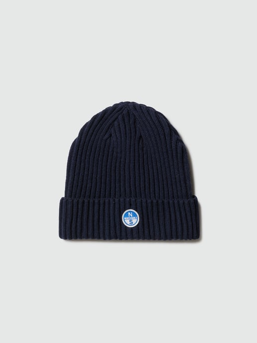 North Sails Beanie Breiter Rippstrick mit Logo-Patch - Image 2