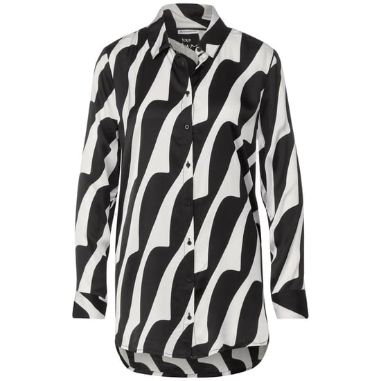 Bluse mit abstraktem Druck und langen Ärmeln - Image 2