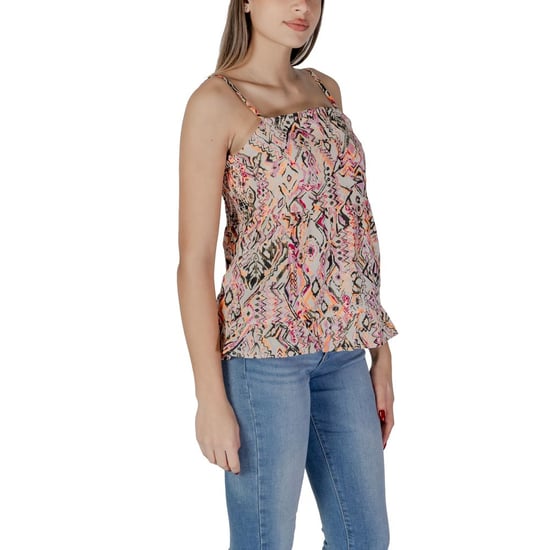 Bedrucktes Peplum-Cami-Top ohne Ärmel mit quadratischem Ausschnitt - Image 3