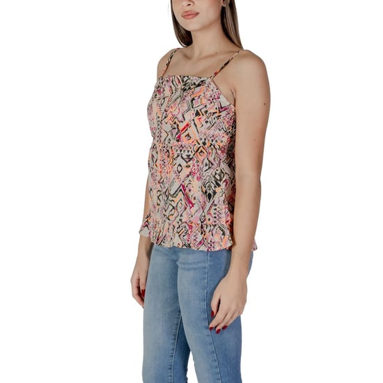 Bedrucktes Peplum-Cami-Top ohne Ärmel mit quadratischem Ausschnitt - Image 4