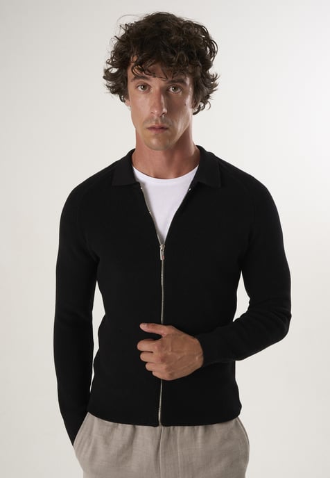 Strickjacke Strickjacke Mit Durchgehendem Reißverschluss - Image 1