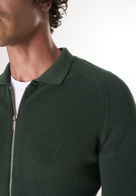 Strickjacke Strickjacke Mit Durchgehendem Reißverschluss - Image 3
