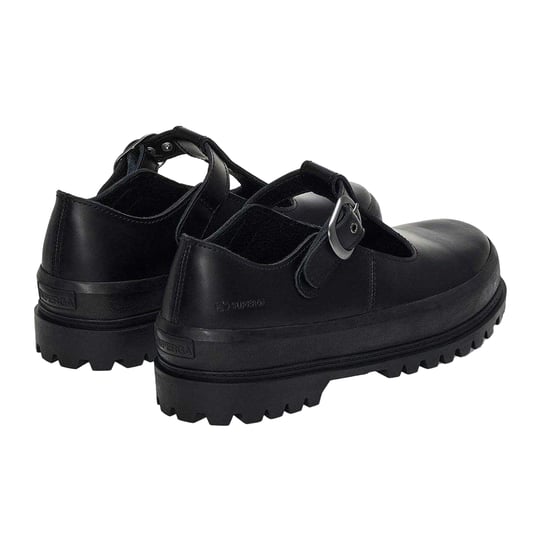 Superga - "2541" Riemchenschuhe für Damen, Boxleder (Schwarz) - Image 2