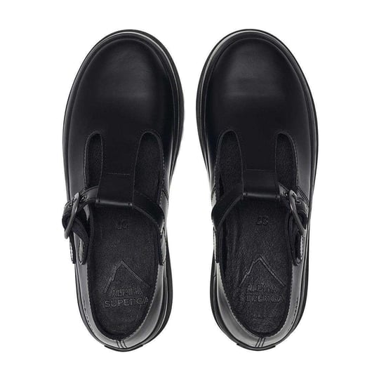Superga - "2541" Riemchenschuhe für Damen, Boxleder (Schwarz) - Image 3