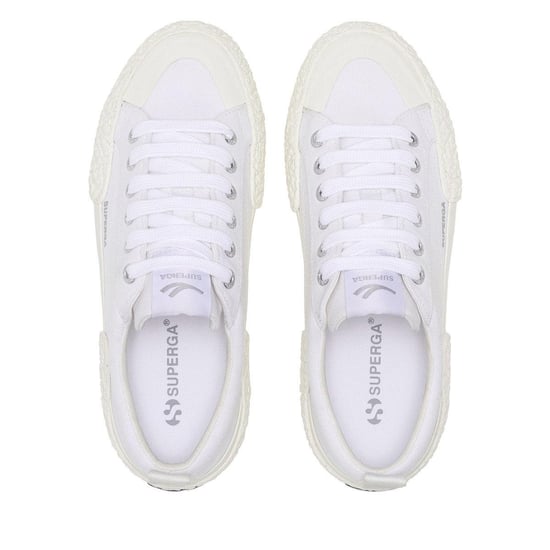 Superga - Herren/Damen Unisex Sneaker "2660 Stripe Big Bumpers" (Weiß/Naturweiß) - Image 3