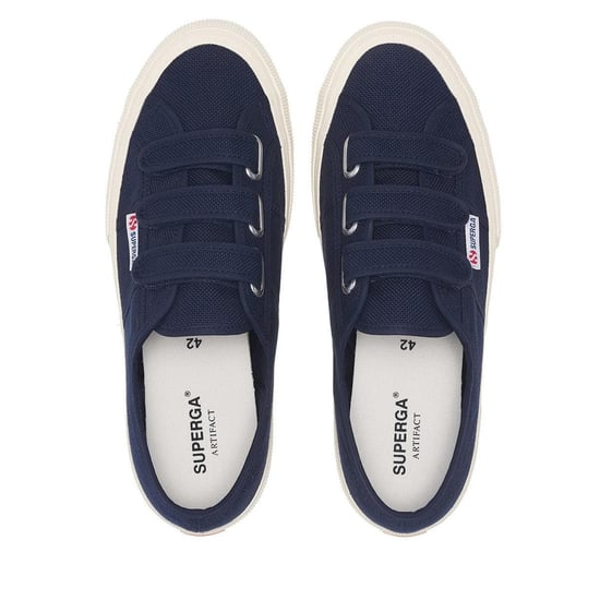 Superga - Herren/Damen Unisex Sneaker "2750 OG" (Marine/Naturweiß) - Image 3