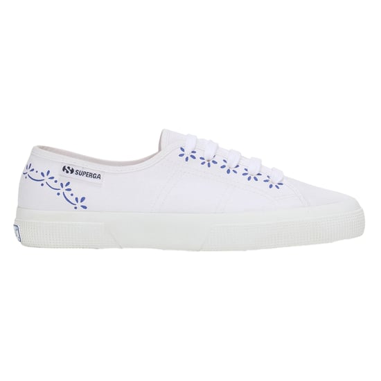 Superga - Damen Sneaker "3750 Leggera", Keramik Muster (Weiß/Blau) - Image 1