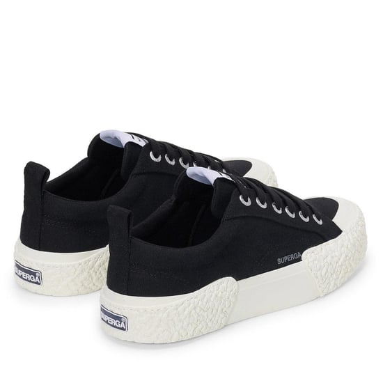 Superga - Herren/Damen Unisex Sneaker "2660 Stripe Big Bumpers" (Schwarz/Naturweiß) - Image 2