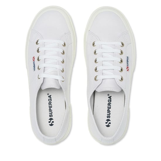Superga - Herren/Damen Unisex Sneaker "2750", Nappaleder (Optisch Weiß/Avorio) - Image 3