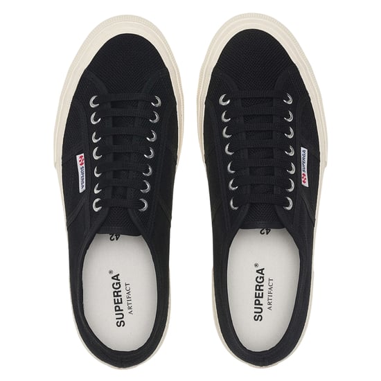 Superga - Herren/Damen Unisex Sneaker "2750 OG" (Schwarz/Naturweiß) - Image 4