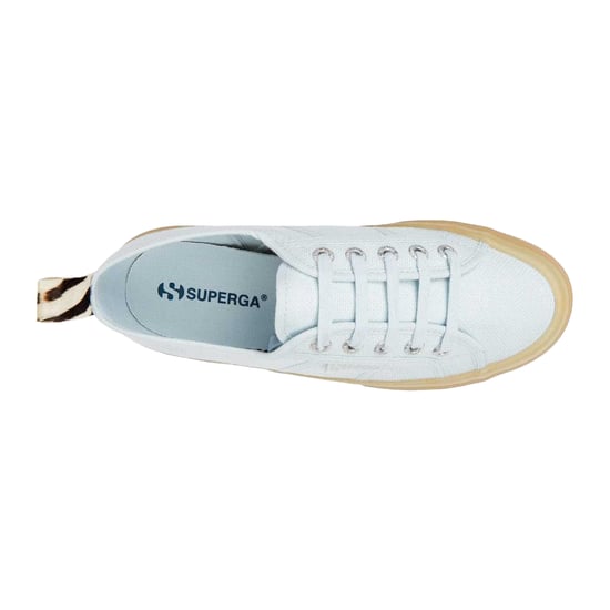 Superga - "2750 Cotu" Zebramuster Sneaker für Herren/Damen Unisex (Hellblau) - Image 3
