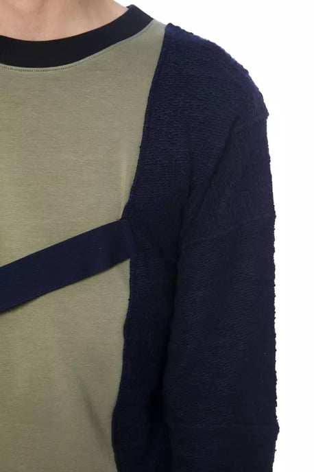 Farbblockiertes Strickpullover Sweatshirt Ni12989 - Image 4