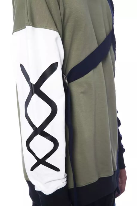Farbblockiertes Strickpullover Sweatshirt Ni12989 - Image 5