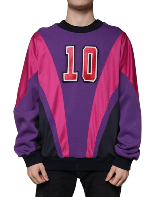 Farbenblockiertes Rundhals-Sweatshirt - Image 2