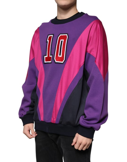 Farbenblockiertes Rundhals-Sweatshirt - Image 3