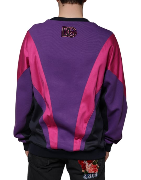 Farbenblockiertes Rundhals-Sweatshirt - Image 4
