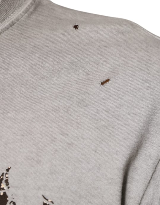 Abgenutztes Löwenwappen Langes T-Shirt - Image 6