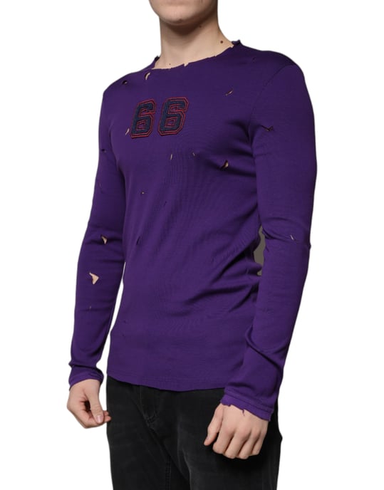 66 Strickwaren Destroyed T-Shirt - Image 3