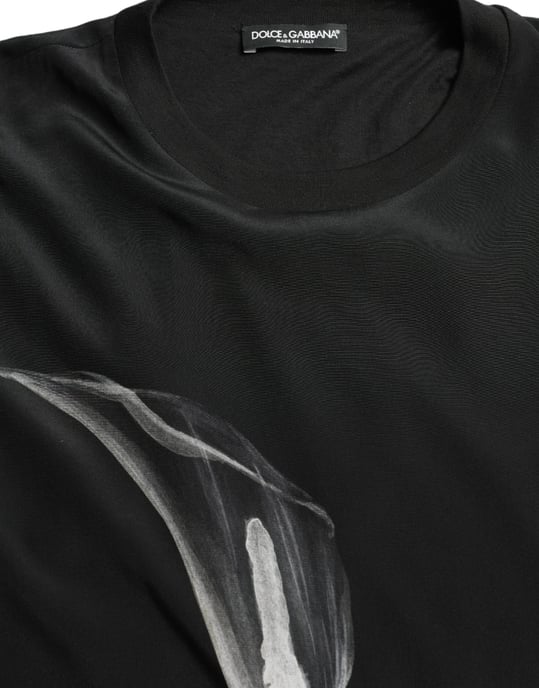 Calla-Lilie-Print Sweatshirt mit langen Ärmel und Rundhalsausschnitt - Image 6