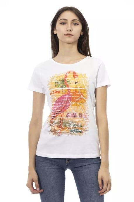 Flamingo-Print T-Shirt im lässigen Stil - Image 1