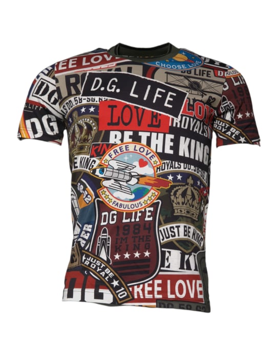 Patchwork Grafik T-Shirt - Image 2