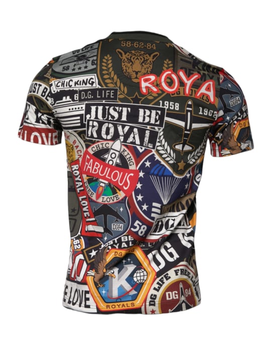 Patchwork Grafik T-Shirt - Image 4